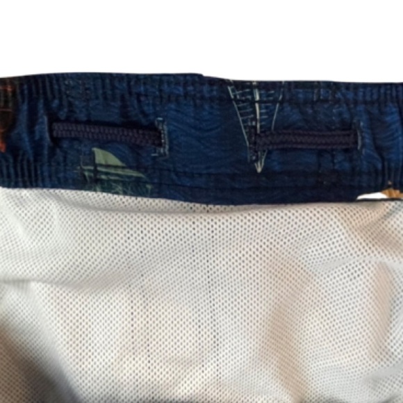 Basic Editions Blue Sailboat Swim Trunks Men’s Size XXL. RN#42000 - Picture 4 of 16
